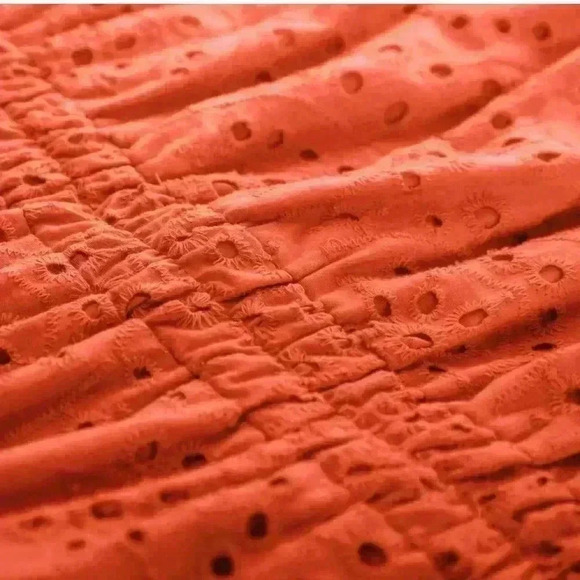 Grace Karin Orange Sun Fun Dress NWT size small eyelet material lined Amazon - Picture 5 of 5